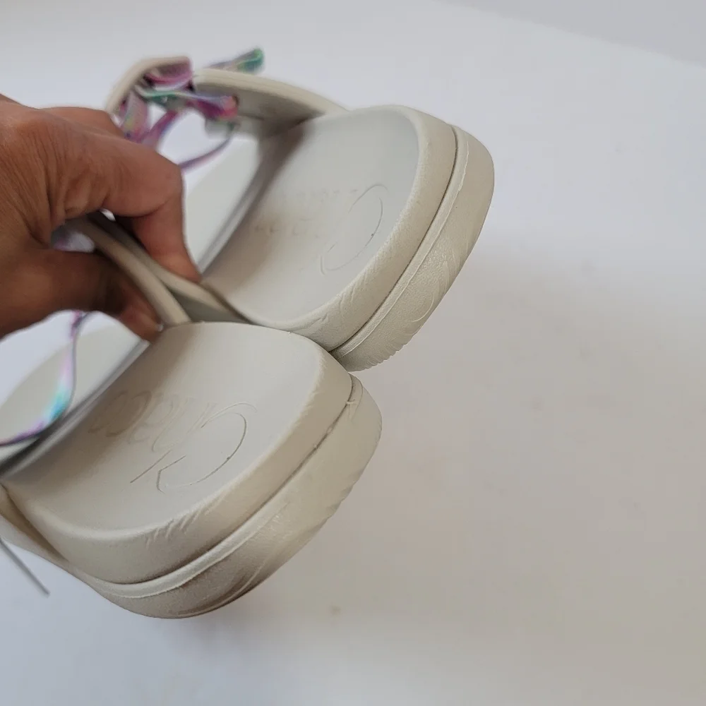 CHACO Kids Chillos Kids Light Tie Dye Slip-On Sandals Sz 6 Pink Blue Comfort